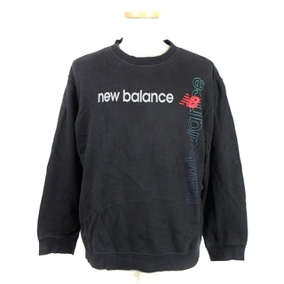 ニューバランス(New Balance)のニューバランス スウェット トレーナー 長袖 クルーネック プリント LL 黒(その他)