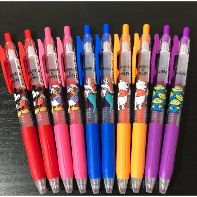 【5%OFF】 ディズニー サラサクリップ ボールペン 10本セット