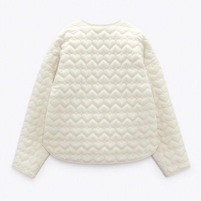 ZARA*ハートキルティングジャケット | munchercruncher.com