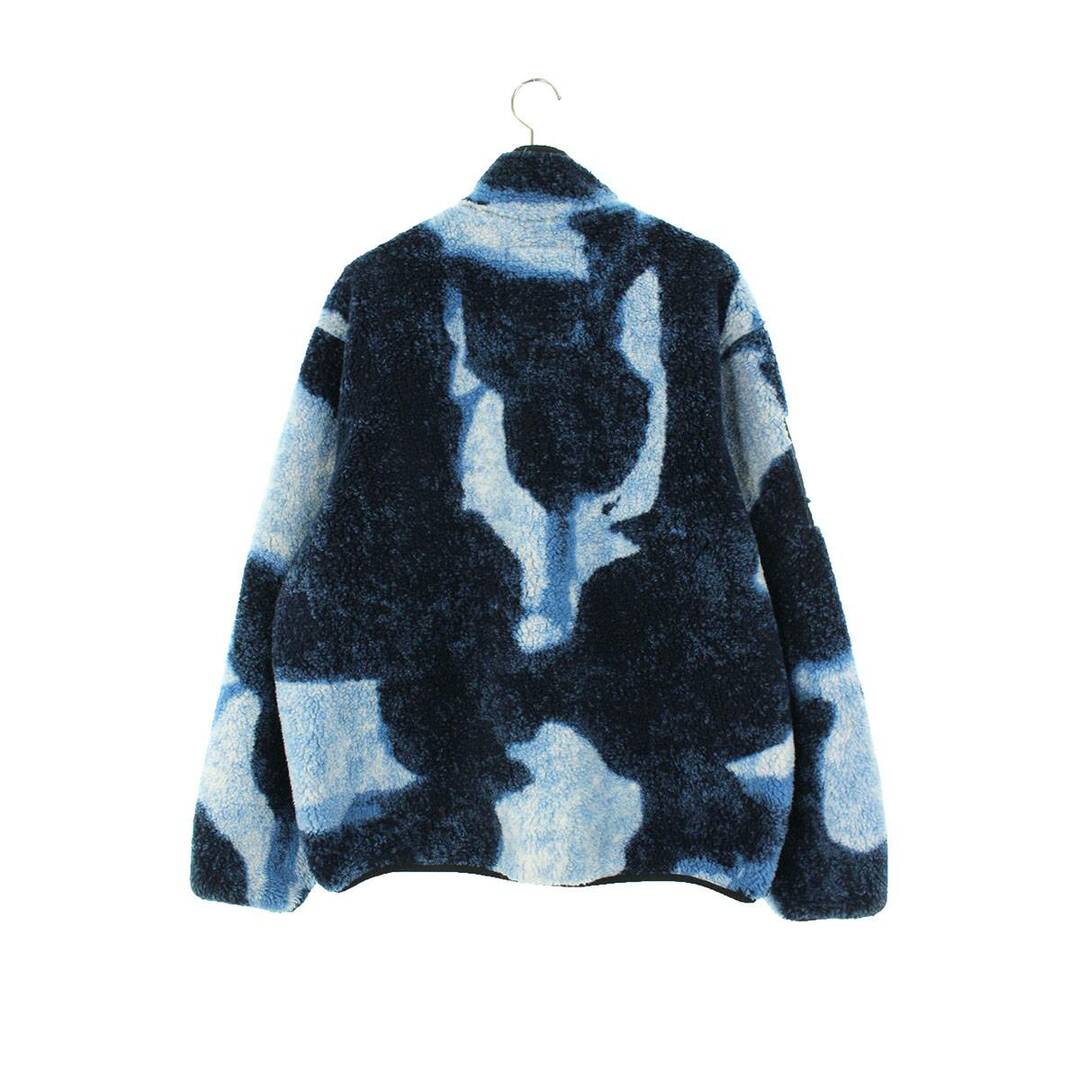 シュプリーム ×ノースフェイス THE NORTH FACE 21AW Bleached Denim Print Fleece Jacket タイダイフリースブルゾン メンズ L 1