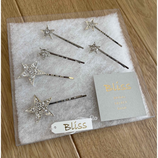 Bliss(ブリス)のスターヘアピン 6本セット ハンドメイドのアクセサリー(ヘアアクセサリー)の商品写真