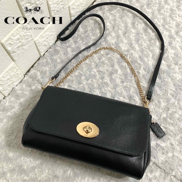 正規取扱店】 【美品】coach コーチ ショルダーバッグ 本革 チェーン
