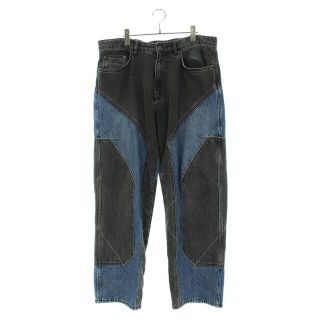 シュプリーム(Supreme)のシュプリーム 22AW 2-Tone Paneled Jean 切り替えデザインデニムパンツ メンズ 34(デニム/ジーンズ)