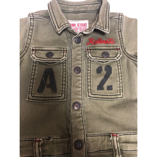 JUNK STORE(ジャンクストアー)のジャンクストアー90センチ　つなぎ キッズ/ベビー/マタニティのベビー服(~85cm)(ロンパース)の商品写真