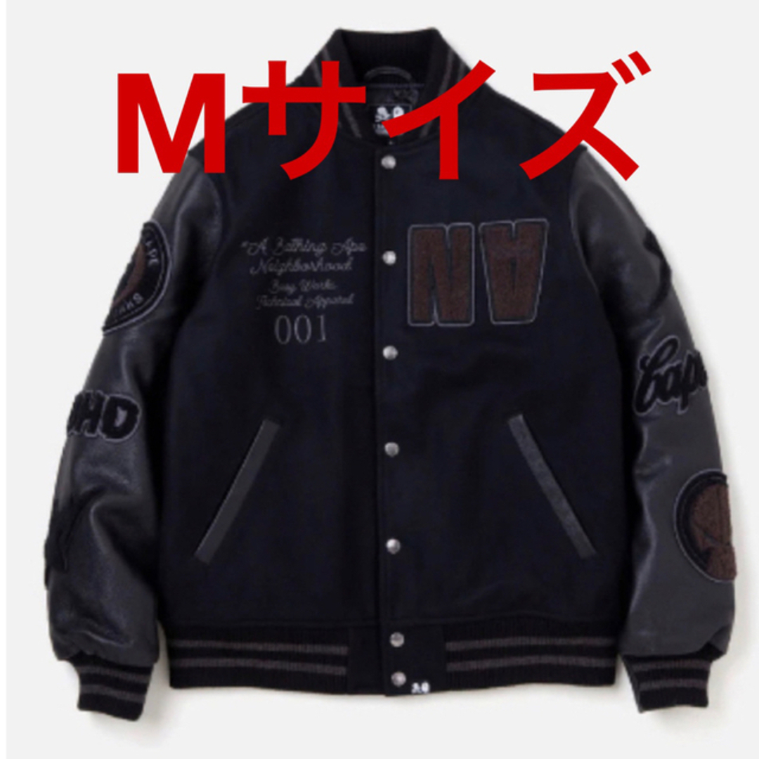 A BATHING APE - BAPE NEIGHBORHOOD VARSITY JACKET Mサイズの通販 by