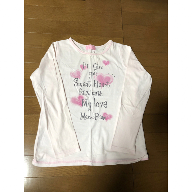 mezzo piano(メゾピアノ)のメゾピアノ　長袖　160㌢ キッズ/ベビー/マタニティのキッズ服女の子用(90cm~)(Tシャツ/カットソー)の商品写真