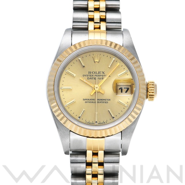 本物 69173 ROLEX ロレックス 中古 - ROLEX U番(1997年頃製造) 腕時計 レディース シャンパン 腕時計 本物 69173 ROLEX ロレックス 中古 - ROLEX U番(1997年頃製造) 腕時計 レディース シャンパン 腕時計
