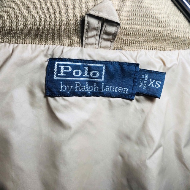 POLO RALPH LAUREN(ポロラルフローレン)の【激レア】ポロバイラルフローレン ナイロンジャケット サイズXS　ベージュ メンズのジャケット/アウター(ナイロンジャケット)の商品写真
