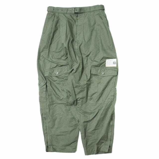 MAISON MIHARA YASUHIRO メゾン ミハラヤスヒロ 22SS 日本製 Over Saruel Military Pants オーバーサルエルミリタリーパンツ A08PT044 46 OLIVE カーゴ ワイド ボトムス【MAISON MIHARA YASUHIRO】