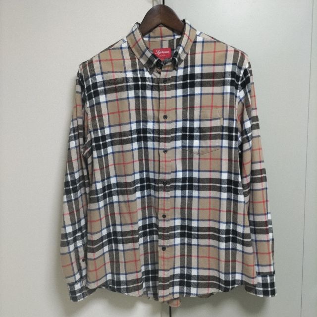 新品 Lサイズ Supreme Tartan Flannel Shirt - sorbillomenu.com