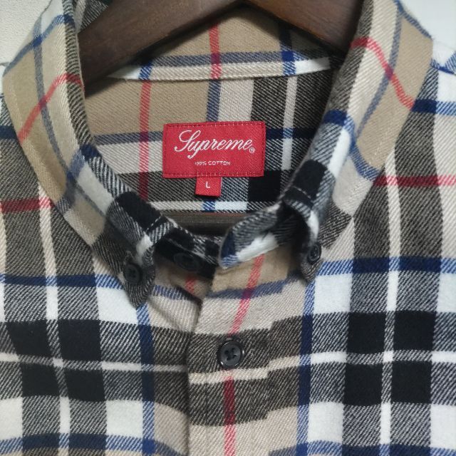 新品 Lサイズ Supreme Tartan Flannel Shirt - sorbillomenu.com