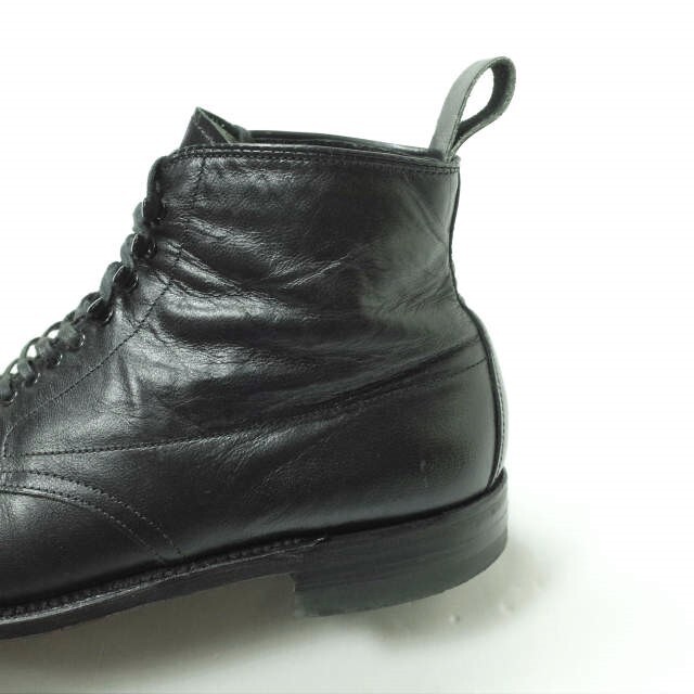 Alden(オールデン)のALDEN オールデン アメリカ製 PUNCHED CAP TOE BOOTS パンチドキャップトゥブーツ 86009H US9D(27cm) BLACK 革靴 ストレートチップ シューズ【中古】【ALDEN】 メンズの靴/シューズ(ブーツ)の商品写真