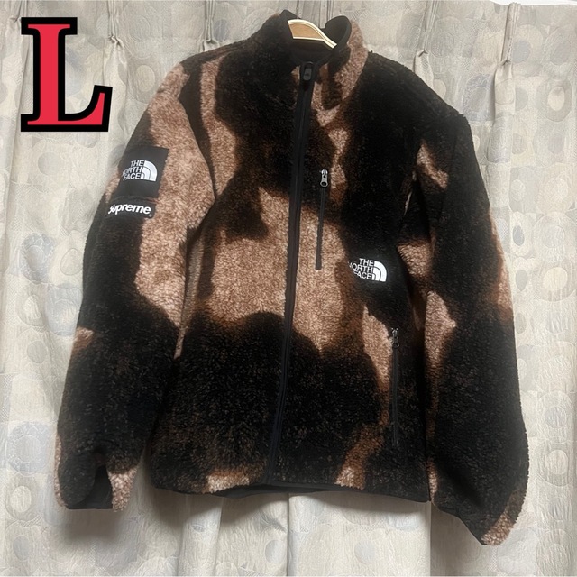 【L】Supreme North Face Bleached Fleecenothface