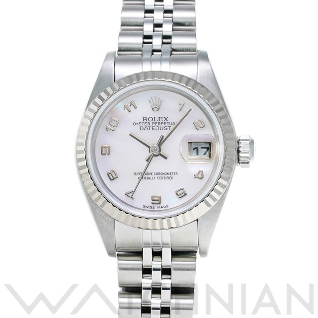 ROLEX - 中古 ロレックス ROLEX 79174NA P番(2000年頃製造) ピンクシェル レディース 腕時計