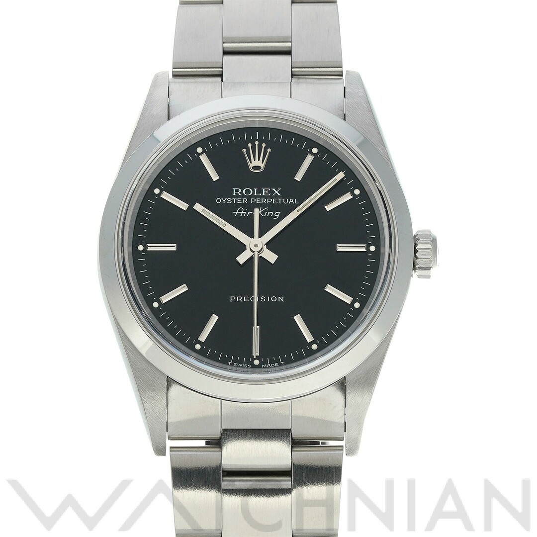 ROLEX - 中古 ロレックス ROLEX 14000 U番(1998年頃製造) ブラック メンズ 腕時計