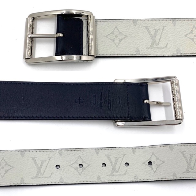 送料無料/新品 Louis Vuitton ベルト モノグラム リバーシブル 白 kids