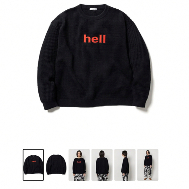 メンズフラグスタフ　"HELL" SWEATER