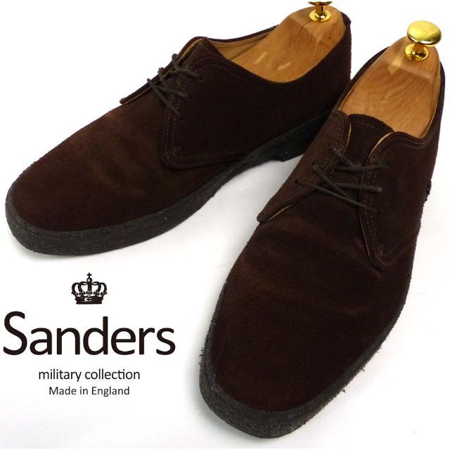 【定価4.6万】新品 Sanders サンダース スウェード ローファー UK8