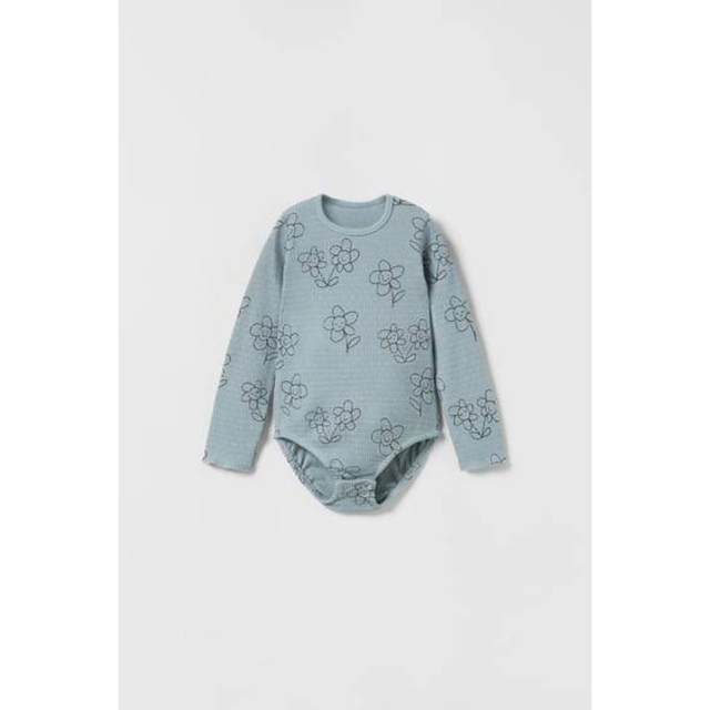 ZARA KIDS - 新品未使用 ZARA BABY フラワーロンパース 74の通販 by