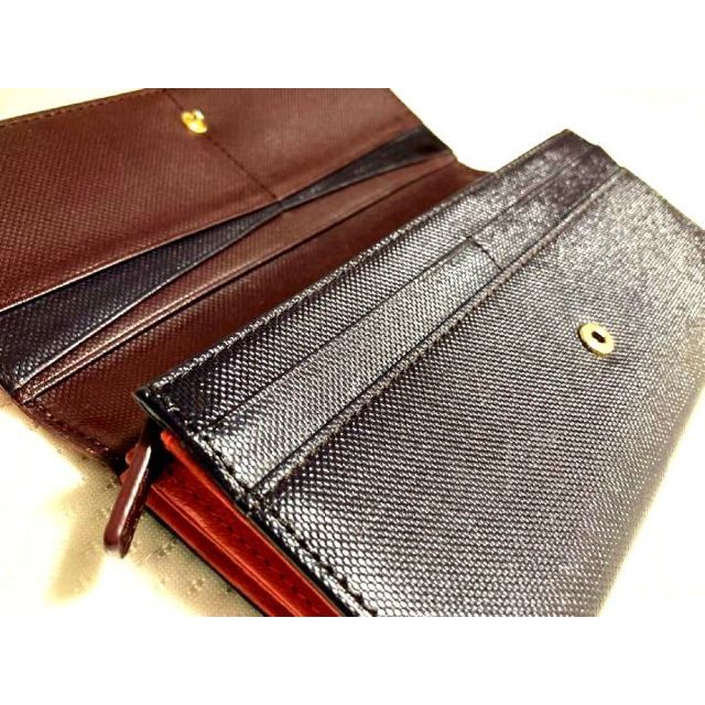 【美品】 Paul Smith レザー ツートンカラー レッド×ボルドー