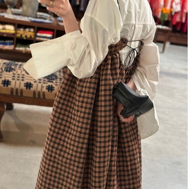 【新品】todayful チェックワンピース