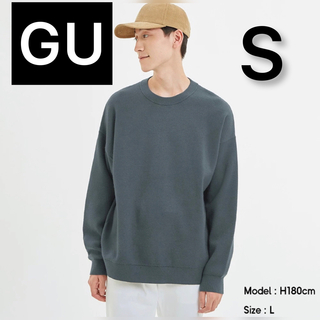 ジーユー(GU)のGU スウェットライククルーネックセーター(ニット/セーター)