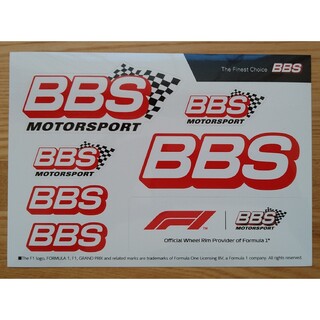 BBS MOTORSPORT ステッカー F1オフィシャルホイール(ノベルティグッズ)