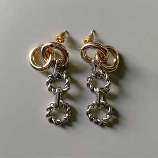 トゥデイフル(TODAYFUL)のMix ring contrast pierce gold No.997(ピアス)