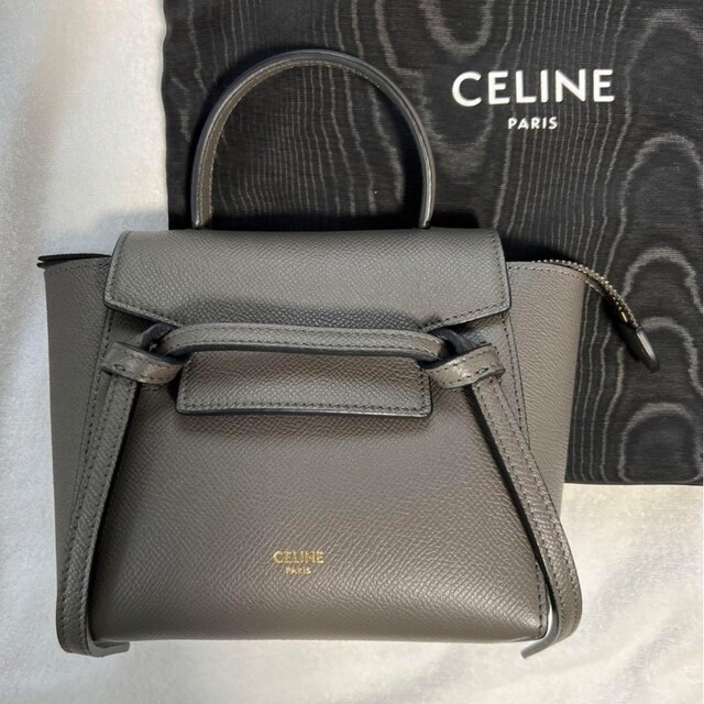 現品限り一斉値下げ！ celine - CELINE ピコベルトバッグ グレインド ...