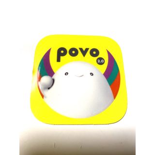 エーユー(au)のpovoキャラクターシール 1枚(キャラクターグッズ)