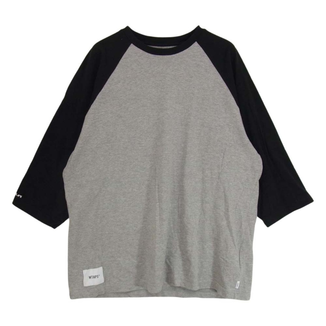 WTAPS ダブルタップス 21SS 211ATDT-CSM30 IAN RAGLAN COTTON ラグラン 7分袖 Tシャツ カットソー グレー系 3