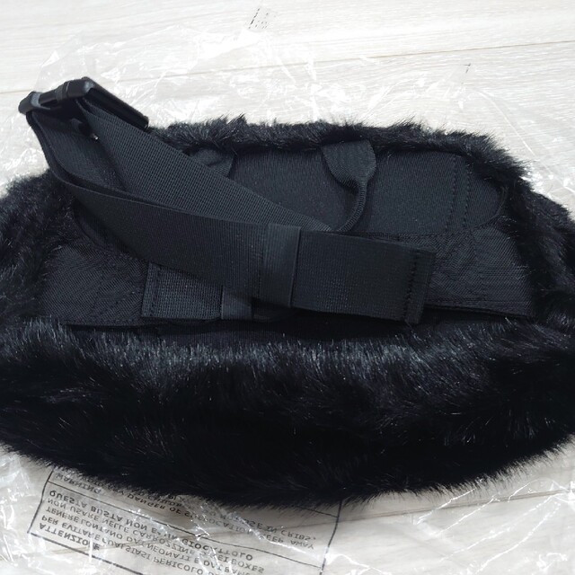 Supreme Fur Waist Bag 5L 黒 ファー ウエストバッグ 1