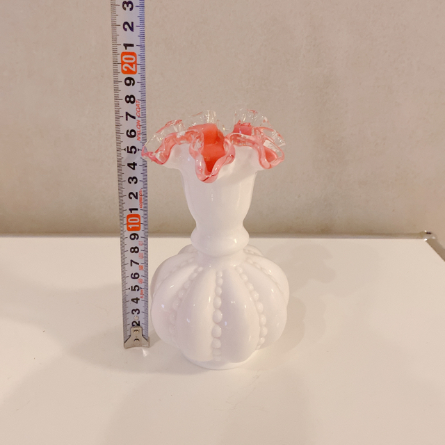 fenton ピーチクレスト　フラワーベース　花瓶