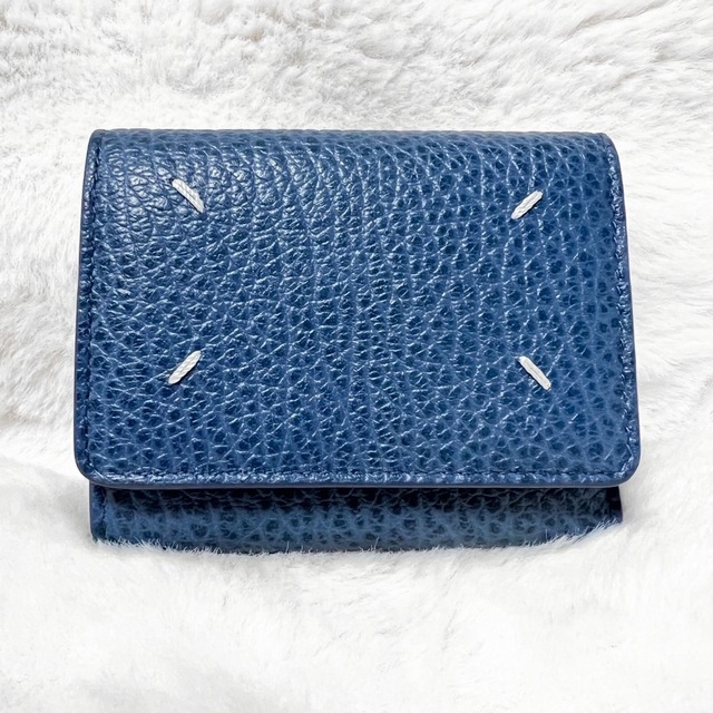 Maison Martin Margiela - 【未使用】希少　メゾン マルジェラ コンパクト ポッパー 二つ折り財布 ブルー