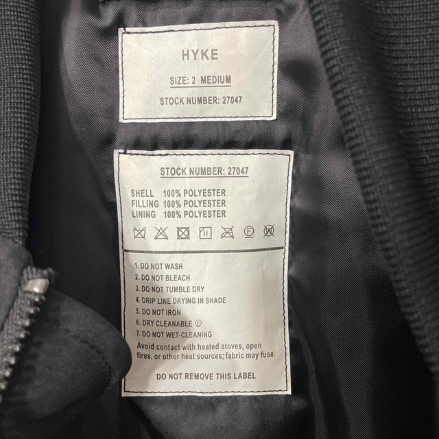 HYKE(ハイク)のHYKE united arrows 別注　ma-1 レディースのジャケット/アウター(ブルゾン)の商品写真