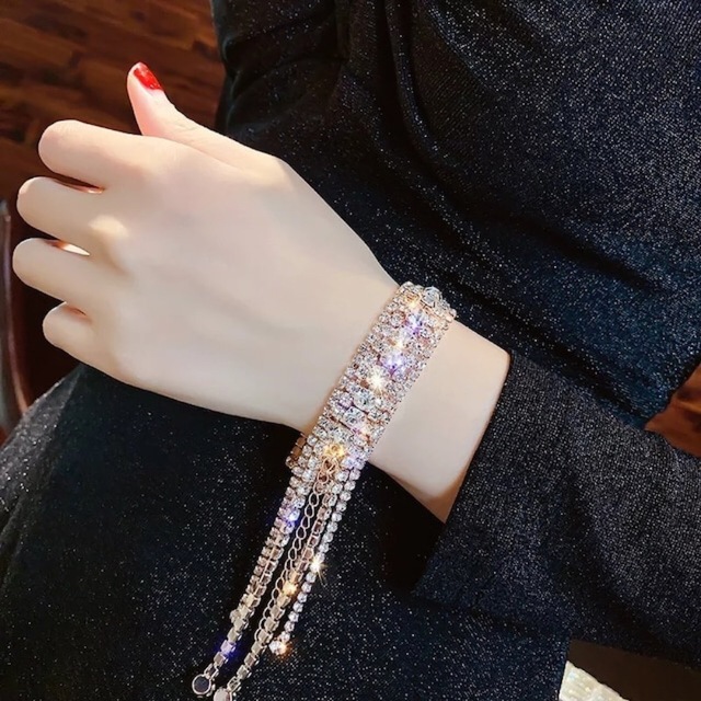 ベリーダンスファッションフルラインストーンブレスレットシャイニー