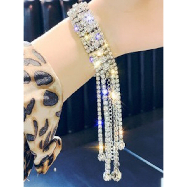 ベリーダンスファッションフルラインストーンブレスレットシャイニー