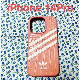 アディダス(adidas)の🌈【iPhone 14Pro】adidas クロコ柄ケース(iPhoneケース)