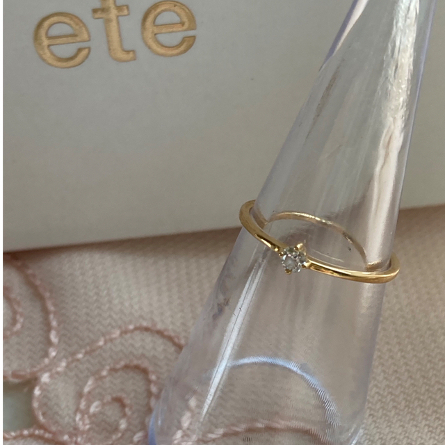 ete(エテ)のエテete 現行品 ブライトシリーズ 💍k18 ダイヤ0.06 極美品 レディースのアクセサリー(リング(指輪))の商品写真