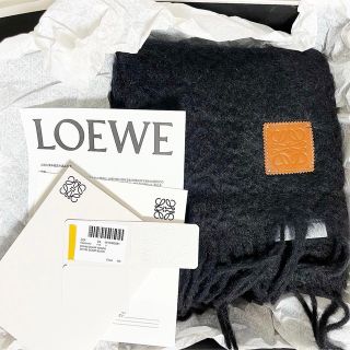 極美品☆アナグラム☆LOEWE☆ロエベ☆マフラー☆ストール☆ネイビー