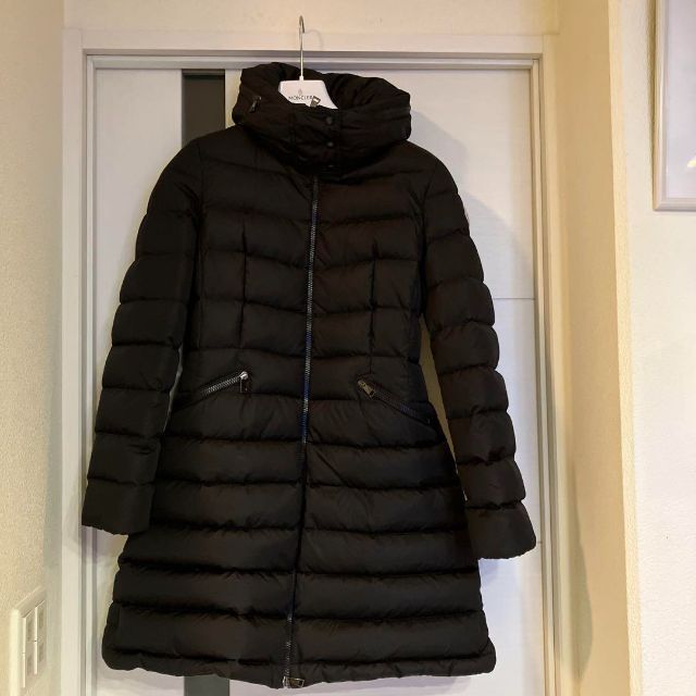 激安店舗 MONCLER ダウン フラメッテ ブラック サイズ2 モンクレール