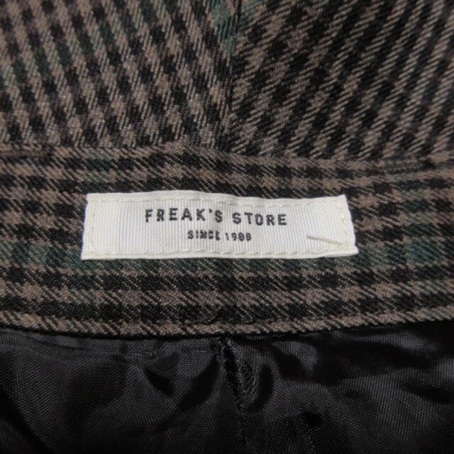 FREAK'S STORE(フリークスストア)のフリークスストア パンツ スラックス ワイド テーパード チェック M 茶  レディースのパンツ(その他)の商品写真