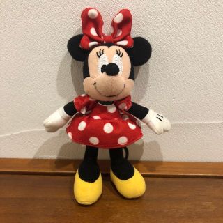 ディズニー(Disney)の●ディズニー ミニー ぬいぐるみバッジ ストラップ(ぬいぐるみ)