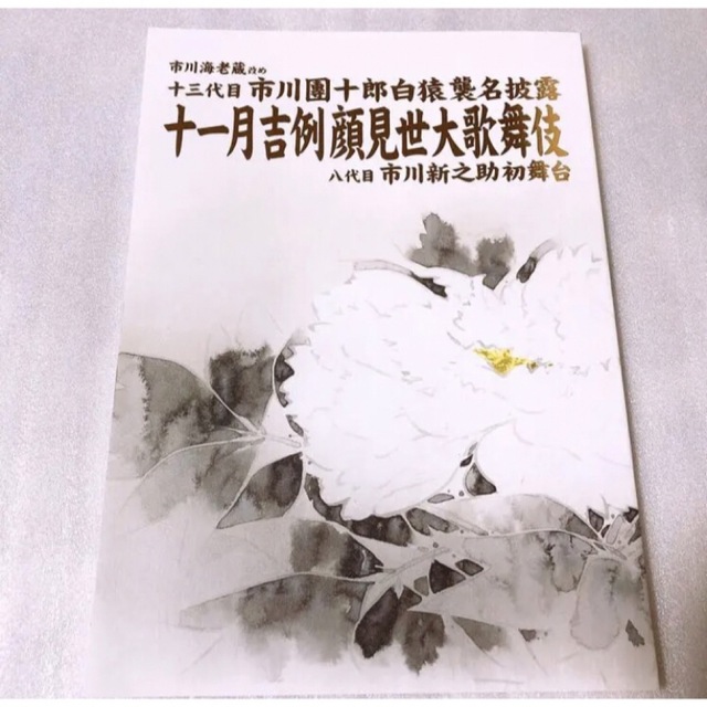 市川團十郎白猿襲名 十一月吉例顔見世大歌舞伎 筋書 パンフレット 勧進