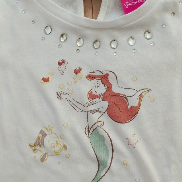Disney(ディズニー)の女の子　ディズニージャンパースカート&ロンT キッズ/ベビー/マタニティのキッズ服女の子用(90cm~)(Tシャツ/カットソー)の商品写真