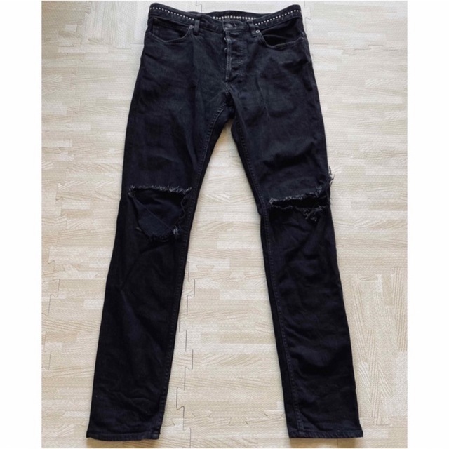 MINEDENIM(マインデニム)の【登坂広臣着用★最終値下げ】MINE DENIM ダメージ スキニーパンツ メンズのパンツ(デニム/ジーンズ)の商品写真