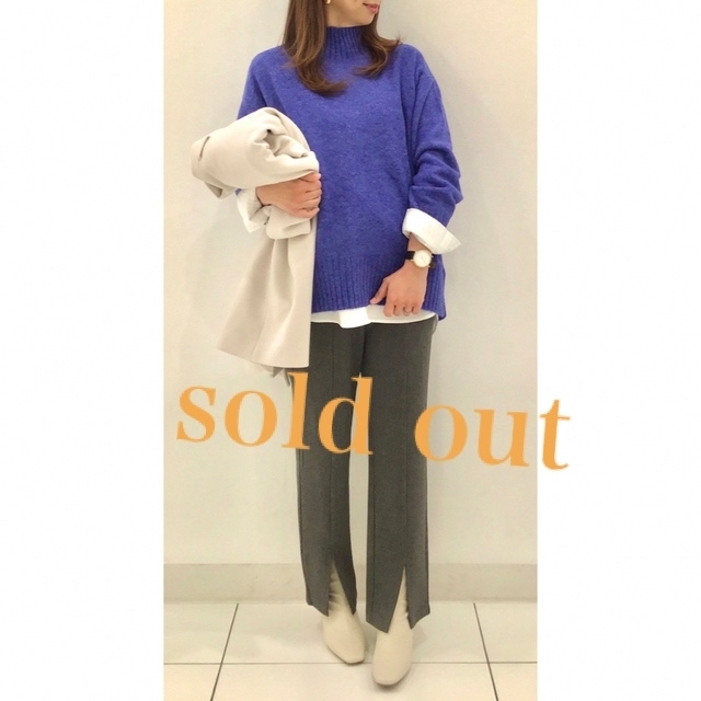 sold out決まりました❤️ジーユー　GU  パンツ　起毛フロントスリット