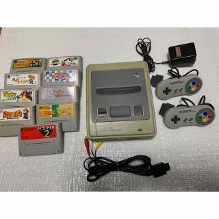 スーパーファミコン(スーパーファミコン)の【最終値下げ✨】スーパーファミコン本体　ソフト9本セット　MOTHER2など(家庭用ゲーム機本体)