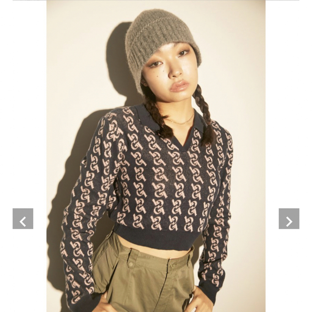 LAGUA GEM(ラグアジェム)のLAGUA GEM BASIC KNIT HAT ニット帽 レディースの帽子(ニット帽/ビーニー)の商品写真