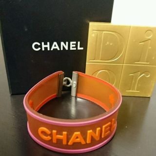 シャネル(CHANEL)のももみかん様専用☆CHANEL ピンクラバーブレスセット(ブレスレット/バングル)